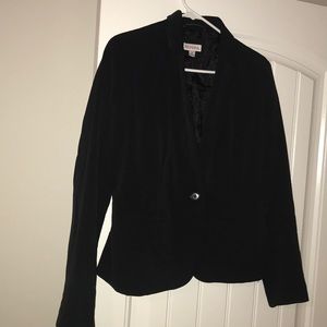 Black button blazer